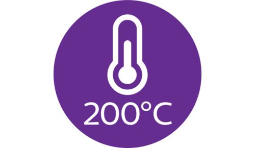 Temperatura professionale per la piega di 200 °C