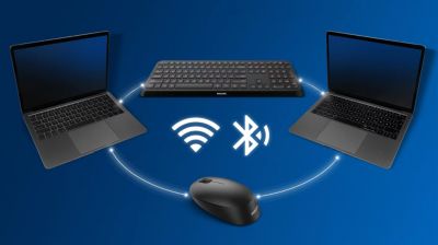 Bluetooth y conexión doble inalámbrica de 2,4 GHz