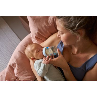 Supports baby's individual drinking rhythm