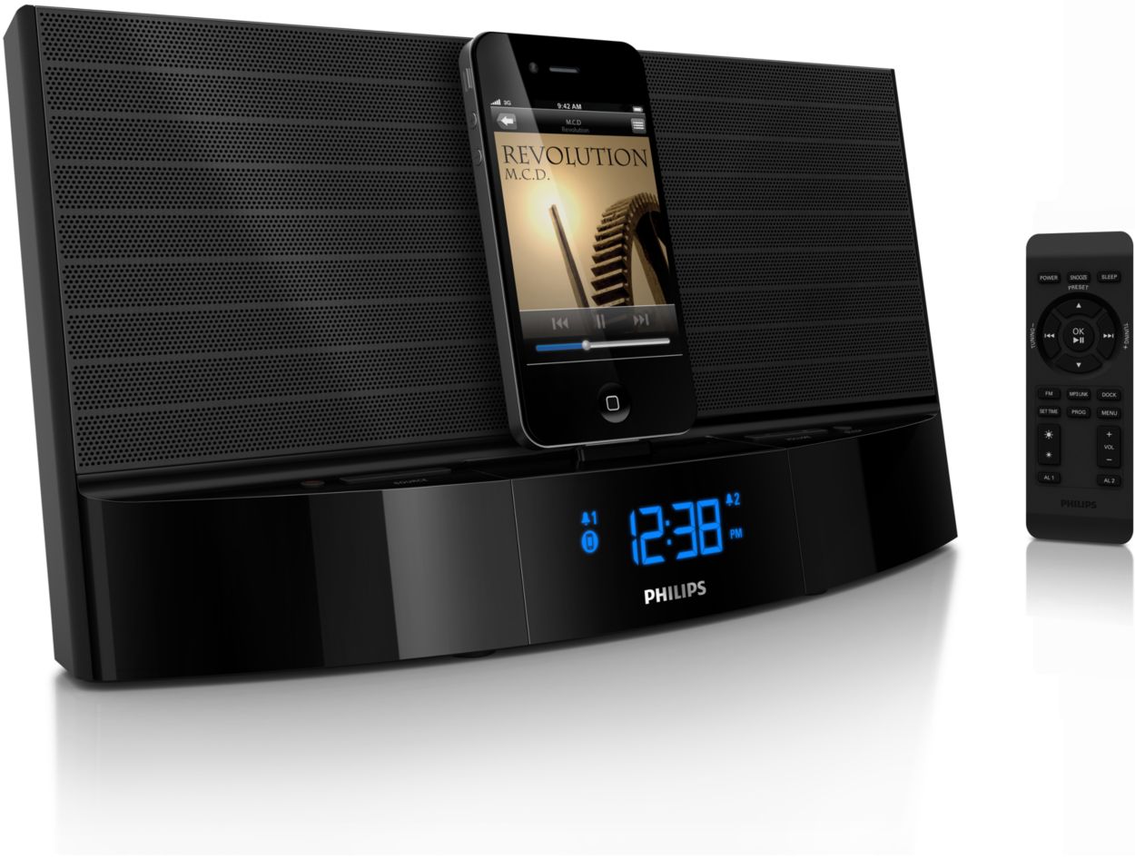 Wake up to great sound from your iPod/iPhone