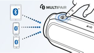 利用 MULTIPAIR 立即在 3 台设备之间交换音乐