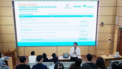 TS. BS. Hoàng Bùi Hải khai mạc hội thảo của Philips về giám sát bệnh nhân ICU tại Hà Nội