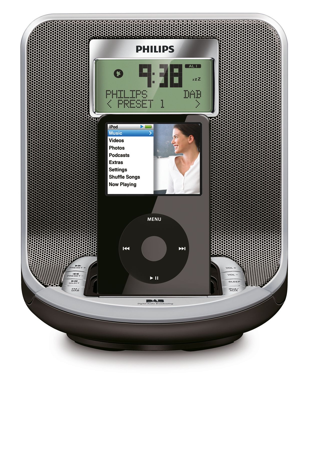 Superb sound quality for iPod and DAB
