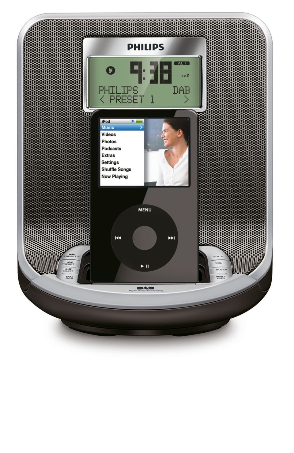 Superb sound quality for iPod and DAB