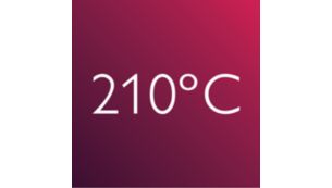 210°C professional high heat for perfect salon results