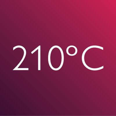 210°C professional high heat for perfect salon results