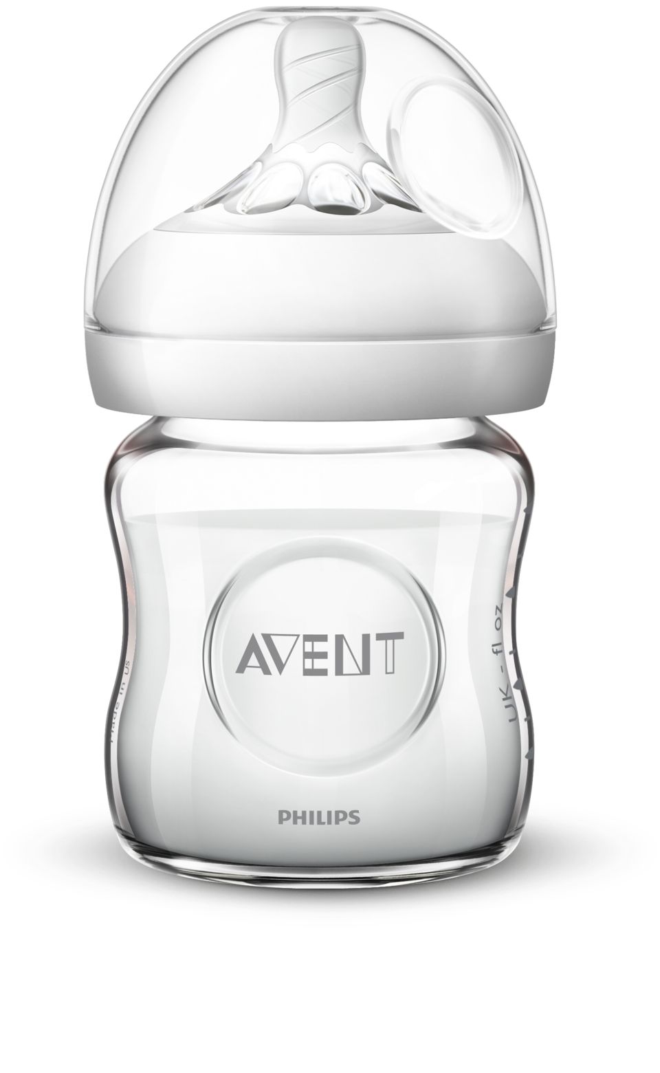 Biberon en verre Natural Philips Avent avec tétine Natural