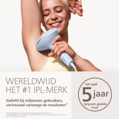 Dag haartjes, hallo gladde huid