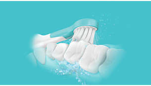 Zapewnia głębokie czyszczenie nawet podczas nauki mycia zębów