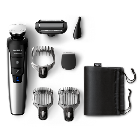 QG3398/39 Multigroom series 7000 7-in-1 Lithium-Ion Head to toe trimmer
