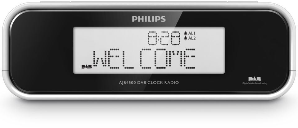 Wake up to DAB or FM radio