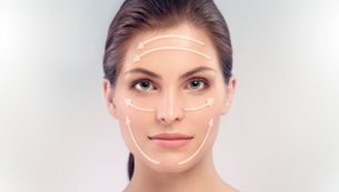 Un programme de soin d'une minute (minuteur) pour tout le visage.