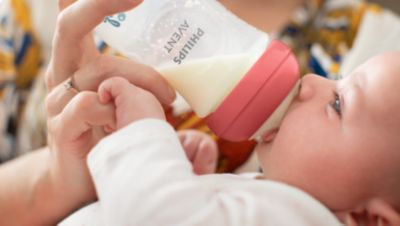 Nipple releases milk when baby actively drinks