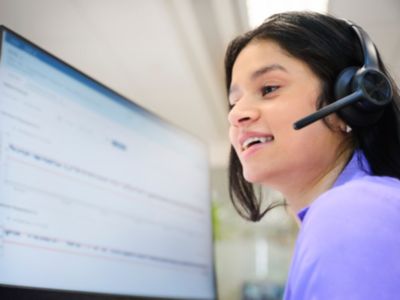 Philips Mitarbeiter im Contact Center