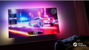 Idéal pour le gaming. VRR et faible latence sur n'importe quelle console.