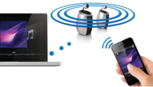 Stream music with AirPlay wireless technology