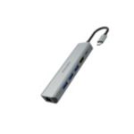 USB-C 插座集线器扩展到 6 端口迷你集线器。