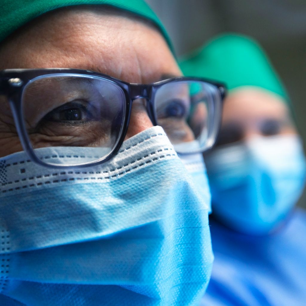 Philips at World Congress Anaesthesiologists 2026 booth, Doctors looking at monitor in OR