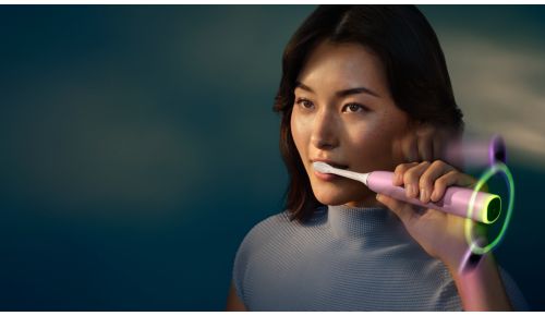 Guides you to brush with the right pressure
