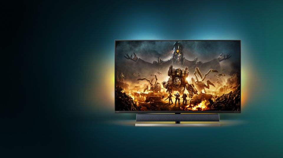 Monitor 4K HDR display with Ambiglow 559M1RYV/27 | Philips