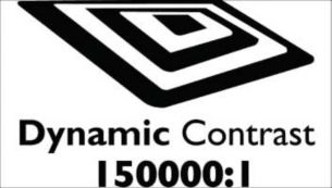 "Dynamic contrast 150.000:1 for incredible rich black detail
