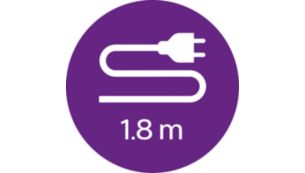Cordon de 1,8 m pour une maniabilité maximale