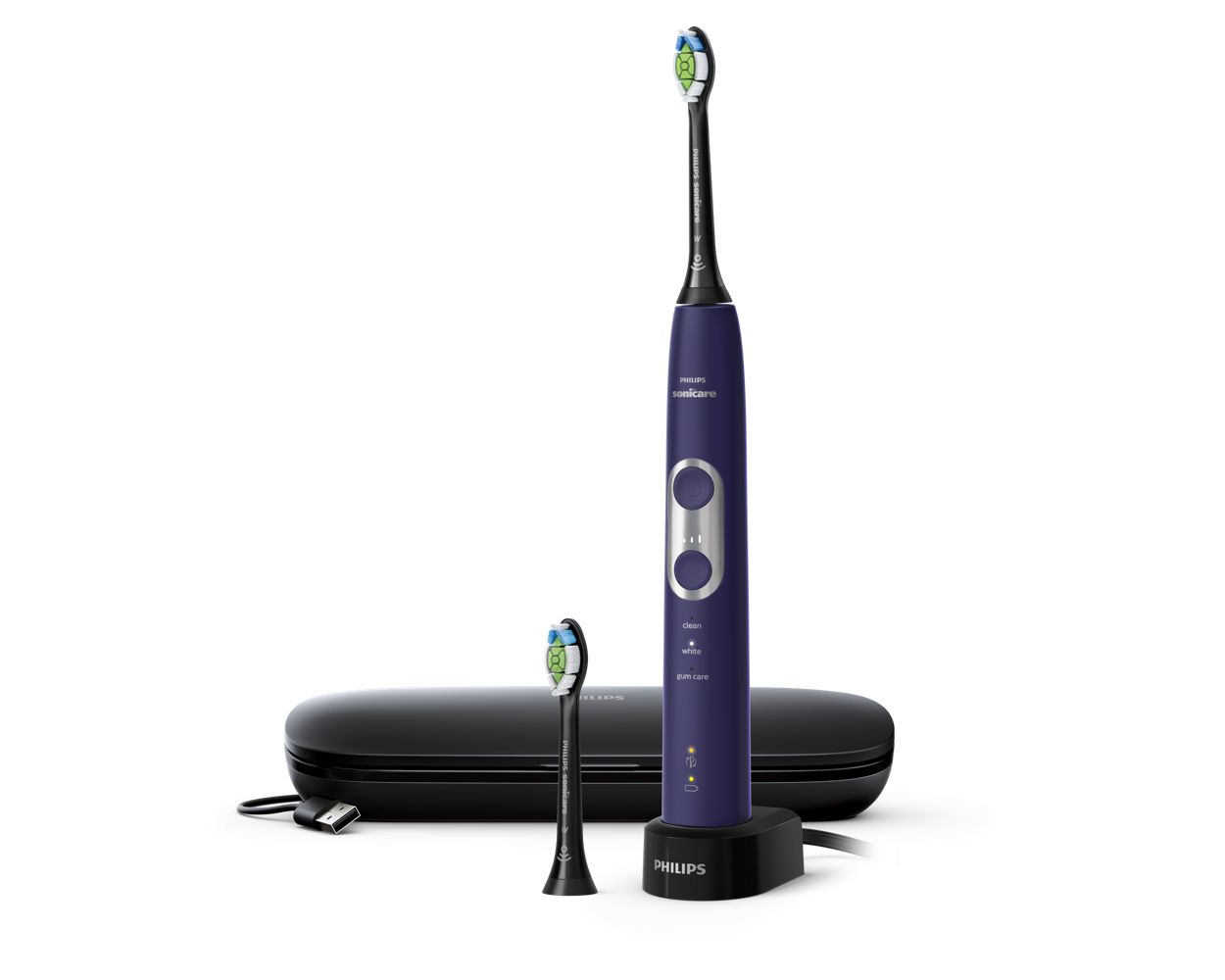 Philips Sonicare ProtectiveClean 5100 Gum Health, Rechargeable electric  toothbrush with pressure sensor, Black HX6850/60, 1 Count : :  Health & Personal Care