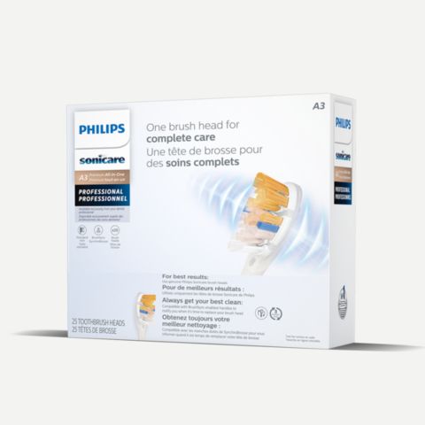 Philips Sonicare Prestige 9900 power toothbrush with All-in-One brush head standing on a countertop