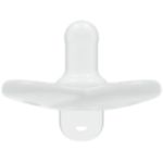 Adapta-se confortavelmente às curvas naturais do rosto do bebé