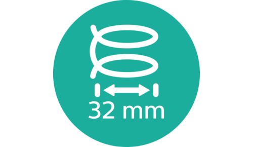 Bară mare de 32 mm pentru bucle delicate