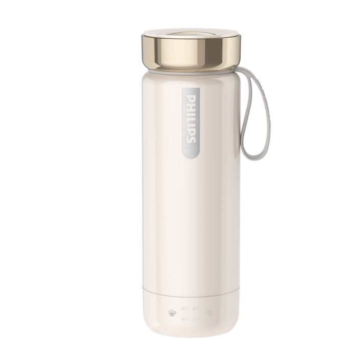 Portable boiling bottle , hot water when on-the-go