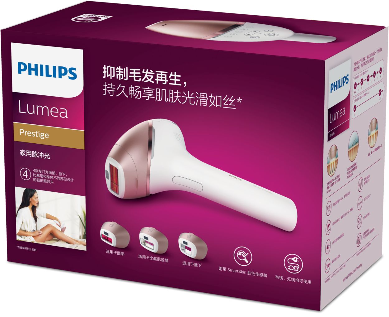 Lumea Prestige IPL – 脉冲光脱毛仪BRI956/80 | Philips -飞利浦
