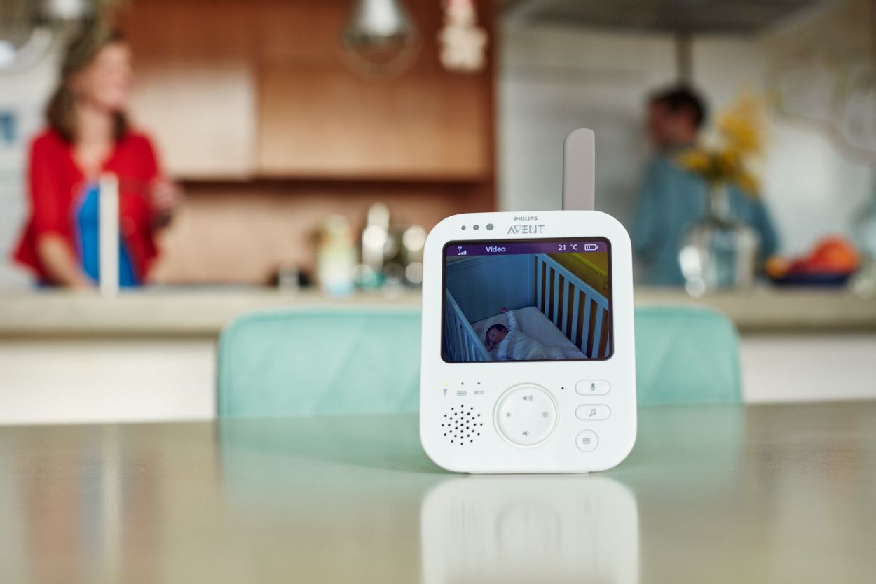 Babyphone Philips Avent Vidéo Premium, écran LCD HD 3,5, SCD843/26 –