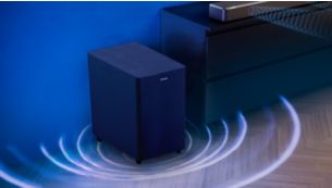 Wireless RF subwoofer delivers deep, powerful bass