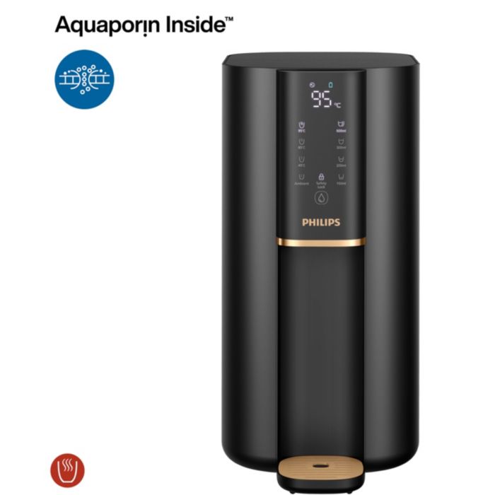 Purified water, ambient, 45°C, 85°C or 95°C