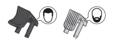 Philips Groomer face and head attachments