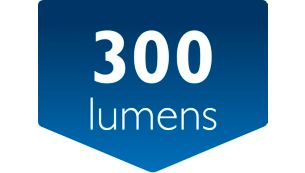 Flujo luminoso: 300 lúmenes
