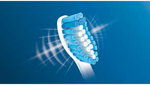 Innovatief borstelhaarontwerp verwijdert tandplak voorzichtig