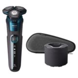 Afeitadora, Philips S5000 S5889/11 + Naricero, Afeitadora eléctrica, seco  y mojado, Sensor de barba, Est…