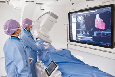 Philips image guided therapy system Azurion in use
