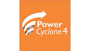 PowerCyclone 4 teknologi adskiller støv og luft med det samme