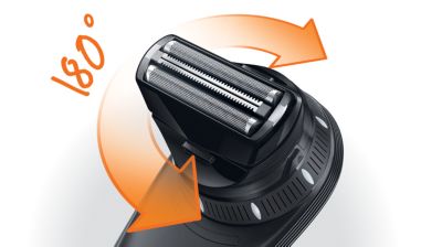 Nastavak za brijanje glave pruža savršeno glatko brijanje.