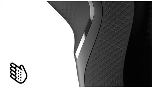 Anti-slip handle for a secure shave