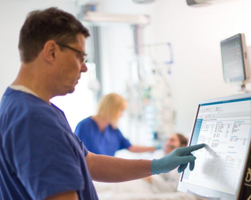 Klinischer Anwender sieht klinische Daten ein