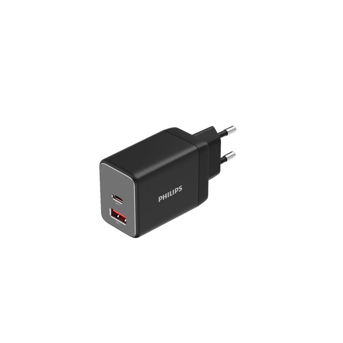 Επιτοίχιος φορτιστής με θύρα USB-A και USB-C