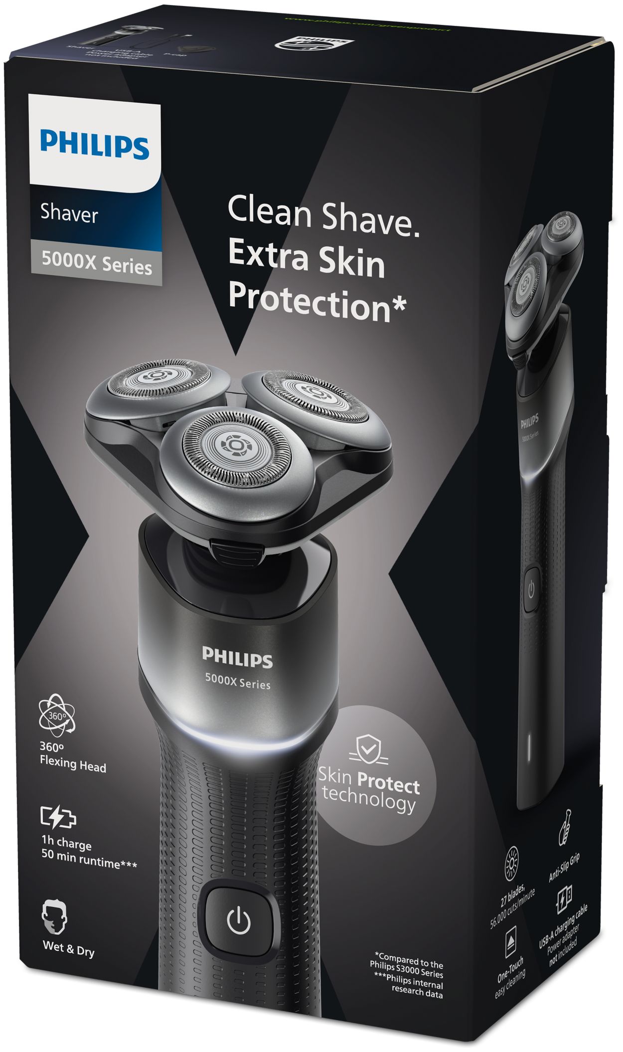 Shaver 5000X series Wet & dry electric shaver X5004/00 | Philips