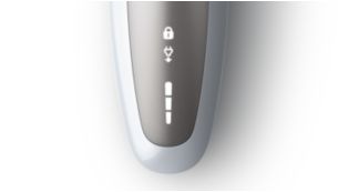 Display intuitivo con indicatore dello stato della batteria a 3 livelli
