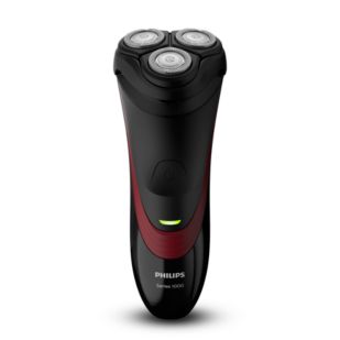 Shaver series 1000 dry electric shaver with cleaning brush