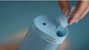 2-in-1 fill port for easy refilling and storing your tip