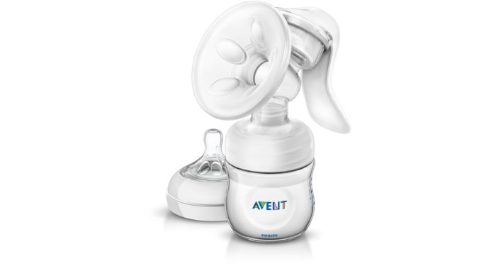 Manual breast pump with bottle SCF330/20